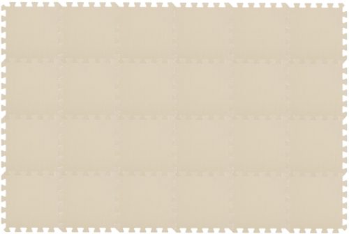 Puzzle habszivacs játszószőnyeg szett Light Beige 180x120cm