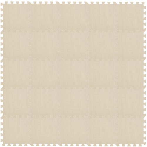 Puzzle habszivacs játszószőnyeg szett Light Beige 150x150cm