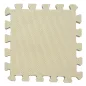 Puzzle habszivacs játszószőnyeg Light Beige 90x90 cm