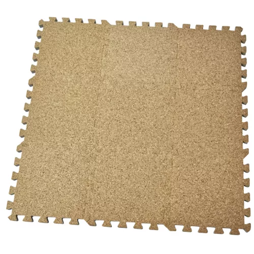 Puzzle habszivacs játszószőnyeg parafa felülettel 90x90 cm