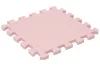 Puzzle habszivacs játszószőnyeg szegéllyel Silver Beige Pink 92x92 cm