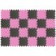 Puzzle habszivacs játszószőnyeg szett Pink Grey 180x120cm