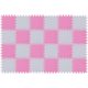 Puzzle habszivacs játszószőnyeg szett Pink Silver 180x120cm
