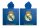 Real Madrid 100% pamut poncsó - 55x110 cm - kék