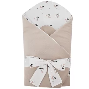   EKO Takaró pamutból velúrral és kókusz belsővel, Cherry masnival 75x75cm