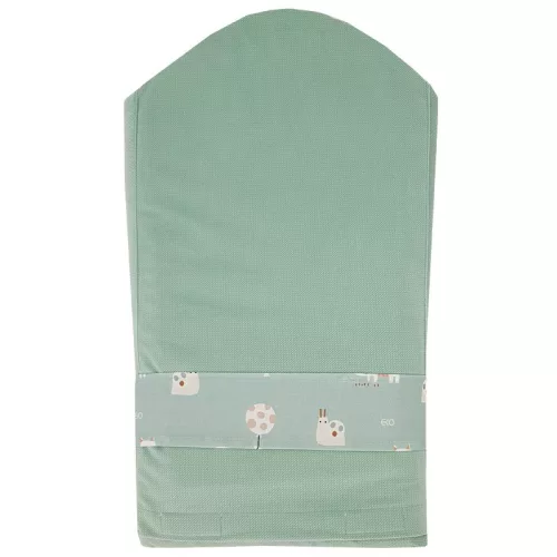 EKO Takaró pamutból kókusz kivehető betéttel VELVET Dogs Mint 75x75 cm