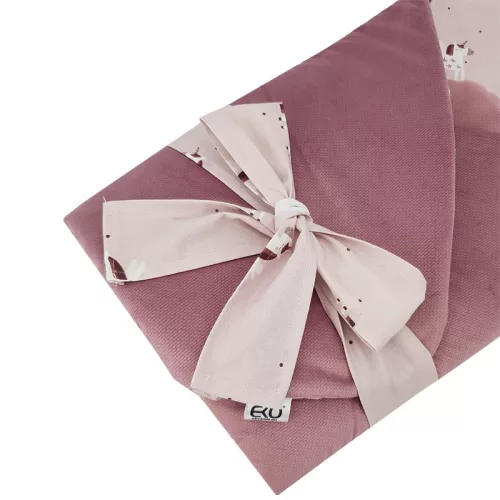 EKO Takaró pamutból velúrral és kókusz belsővel, Unicorn masnival 75x75cm