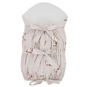   EKO Bees Beige 75x75 cm méretű, kókusz kivehető betéttel ellátott, zsinóros takaró