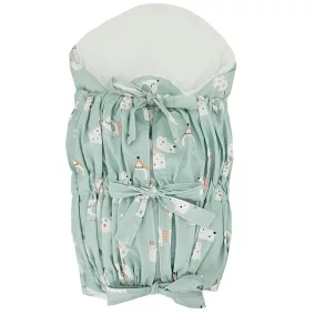   EKO Bebújós takaró fűzős kókusz kivehető betéttel Dogs Mint 75x75 cm