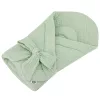 EKO Muszlin pólya kókusz kivehető betéttel és masnival Mentol 75x75 cm
