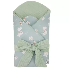   EKO Muszlin pólya kókusz kivehető betéttel Dogs Muselin Mint 75x75 cm