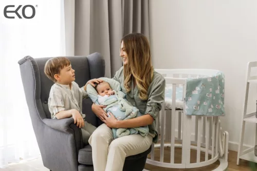 EKO Muszlin pólya kókusz kivehető betéttel Dogs Muselin Mint 75x75 cm