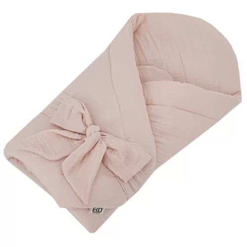EKO Muszlin pólya megerősítés nélkül Powder pink 75x75 cm