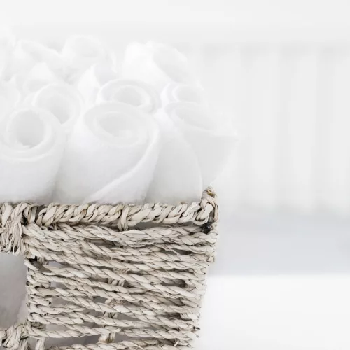 Újrahasználható gyermek törlőkendők Snow, 10 db