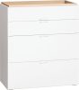Raktáron-VOX 4You 4 fiókos komód - Fehér