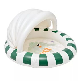   Sunnylife felfújható baba pancsoló árnyékolóval - Eli the Elephant Grey