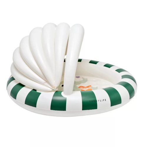 Sunnylife felfújható baba pancsoló árnyékolóval - Eli the Elephant Grey