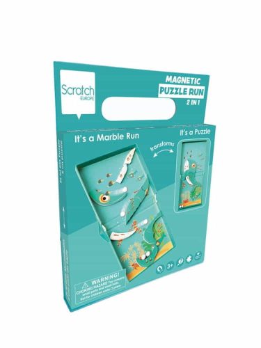 2 az 1-ben mágneses puzzle és golyófuttató játék Scratch Europe