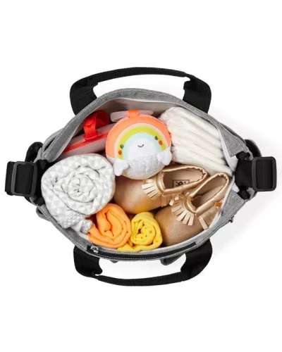 SKIP HOP Duo Signature pelenkázótáska szürke melírozott