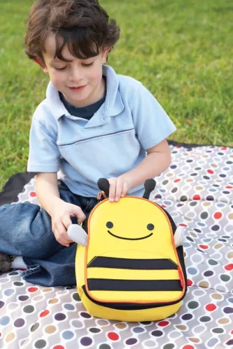 SKIP HOP Zoo Hátizsák biztonsági pórázzal Méhecske 1év+