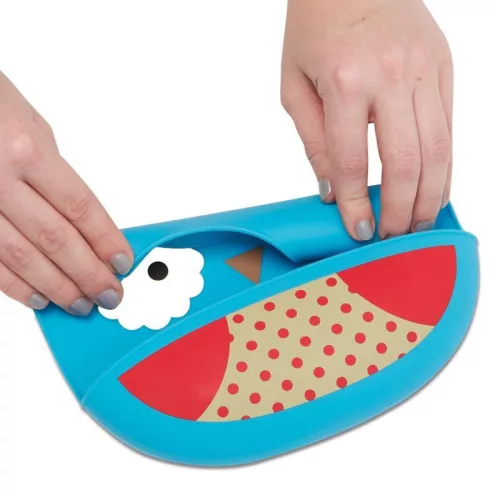 SKIP HOP Zoo Állatos szilikon előke Bagoly 6h+