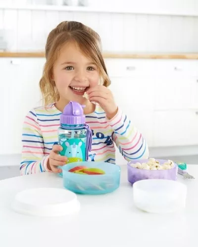 Skip Hop csúszásgátlós tányér mély 3db-os Unikornis