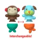   Skip Hop Zoo Mix & Match Flippers fürdőjáték majom és kutya