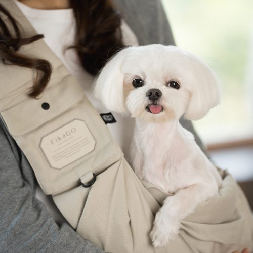 FIKAGO Kutyahordozó SLING Soft Pebble