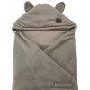 EKO Pamut autósülés lábzsák bársony Dark Beige 110x100cm