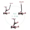 QPLAY Koloběžka/odrážedlo Sema 5v1 Pink, věk 1-6 let, do 50 kg