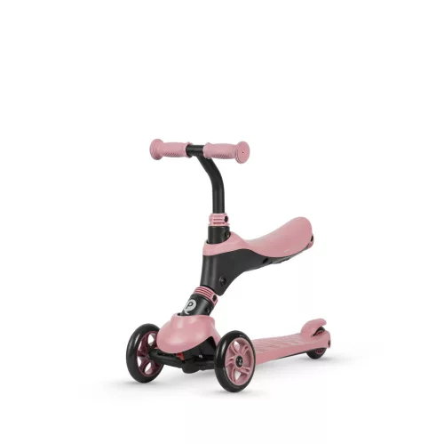 QPLAY Koloběžka/odrážedlo Sema 5v1 Pink, věk 1-6 let, do 50 kg