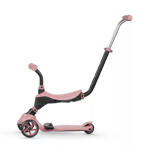 QPLAY Koloběžka/odrážedlo Sema 5v1 Pink, věk 1-6 let, do 50 kg