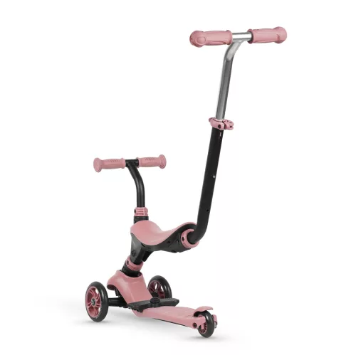 QPLAY Koloběžka/odrážedlo Sema 5v1 Pink, věk 1-6 let, do 50 kg