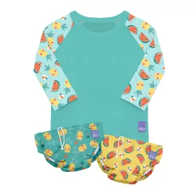 Baba fürdőruha szett Bambino Mio Tropical L