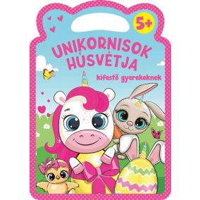 Unikornisok húsvétja - kifestő gyerekeknek