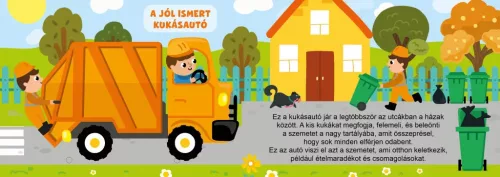 Merre megy a kukásautó? – Gurulós könyv