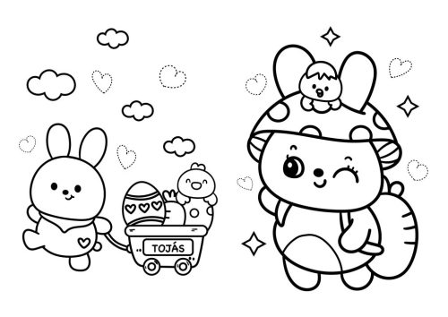 Kiscsibe húsvéti kifestője