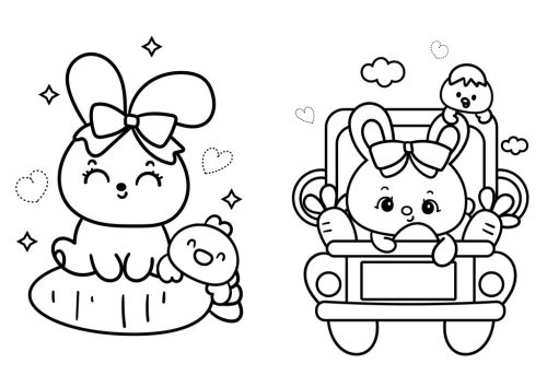 Kiscsibe húsvéti kifestője