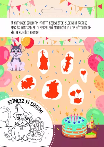 Cuki kutyik - 300 csillámló matricával