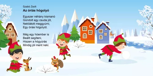 Kiskarácsony, nagykarácsony - karácsonyi versikék (kihajtható ablakokkal)