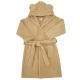 EKO Köntös pamutból kapucnival és fülekkel Beige méret S 80-86