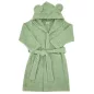   EKO Köntös pamutból kapucnival és fülekkel Olive green méret L 92-98