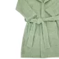   EKO Köntös pamutból kapucnival és fülekkel Olive green méret L 92-98