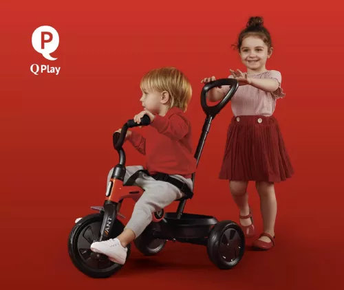 QPLAY Ant plus kék háromkerekű, 2 - 6 éves korig