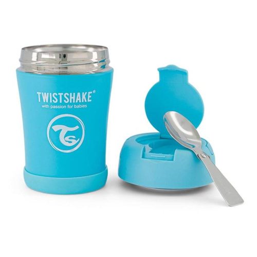 Twistshake fém hőtartó ételtároló 350ml- Kék 