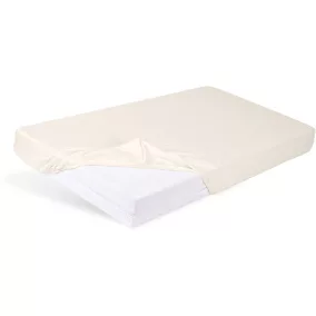 BABYMATEX Jersey gumis lepedő 60x120cm ekrü, elefántcsont