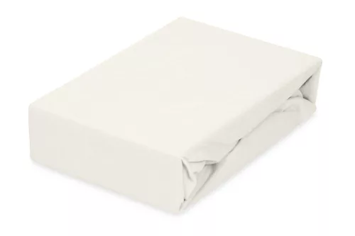 BABYMATEX Jersey gumis lepedő 60x120cm ekrü, elefántcsont