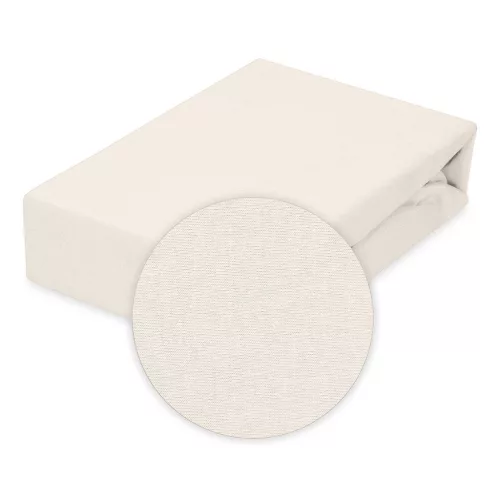 BABYMATEX Jersey gumis lepedő 60x120cm ekrü, elefántcsont