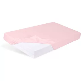   BABYMATEX Jersey gumis lepedő 60x120cm órózsaszín, púder