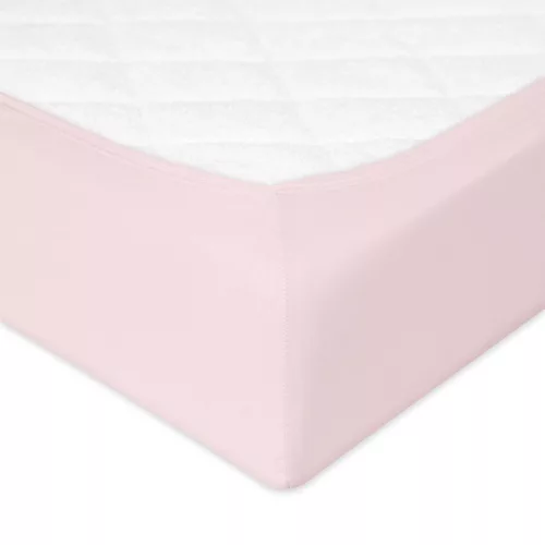 BABYMATEX Jersey gumis lepedő 60x120cm órózsaszín, púder
